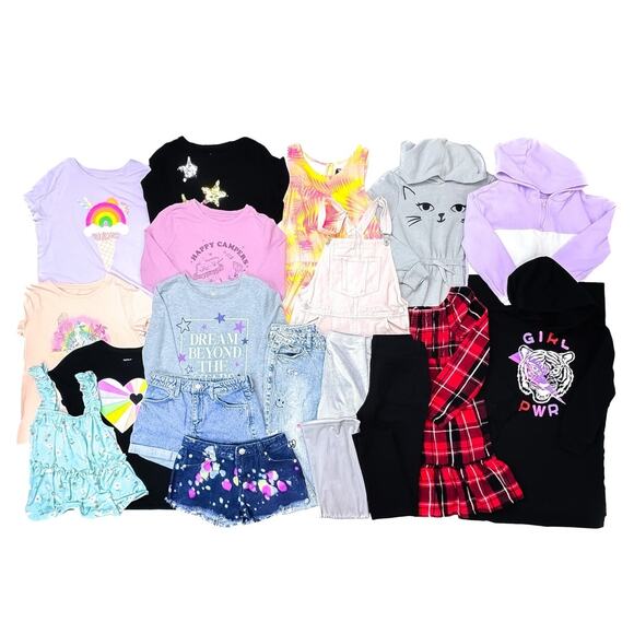 Girls Size 10/12 Clothing Bundle - 18 Pieces